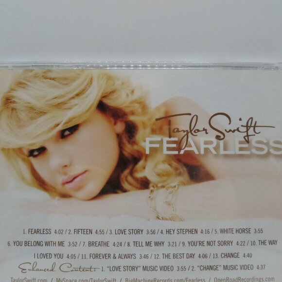 Taylor Swift Fearless CD 2008 Original Version Big Machine Records - Picture 3 of 5